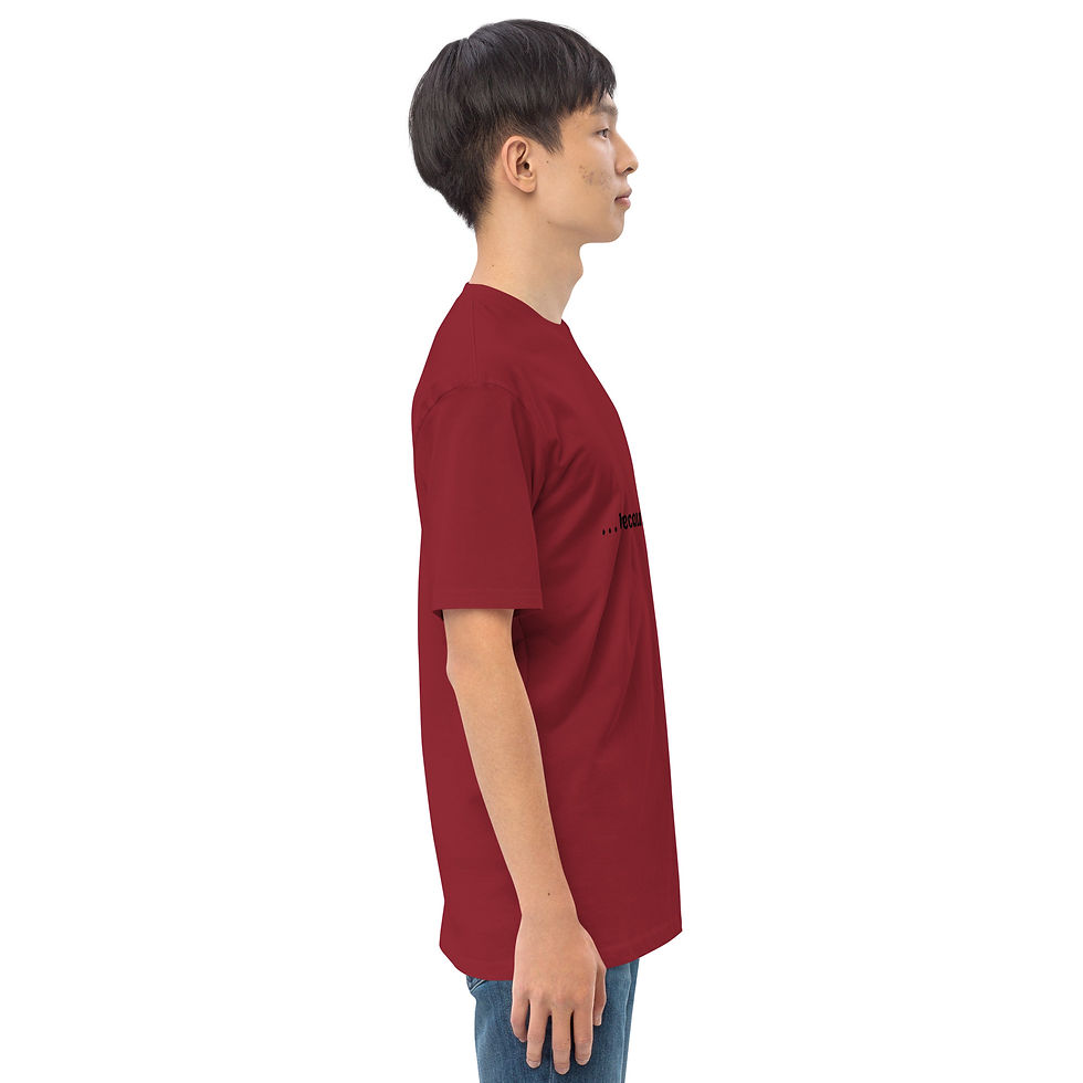 Thumbnail: Because Racism Men’s Premium Heavyweight Tee