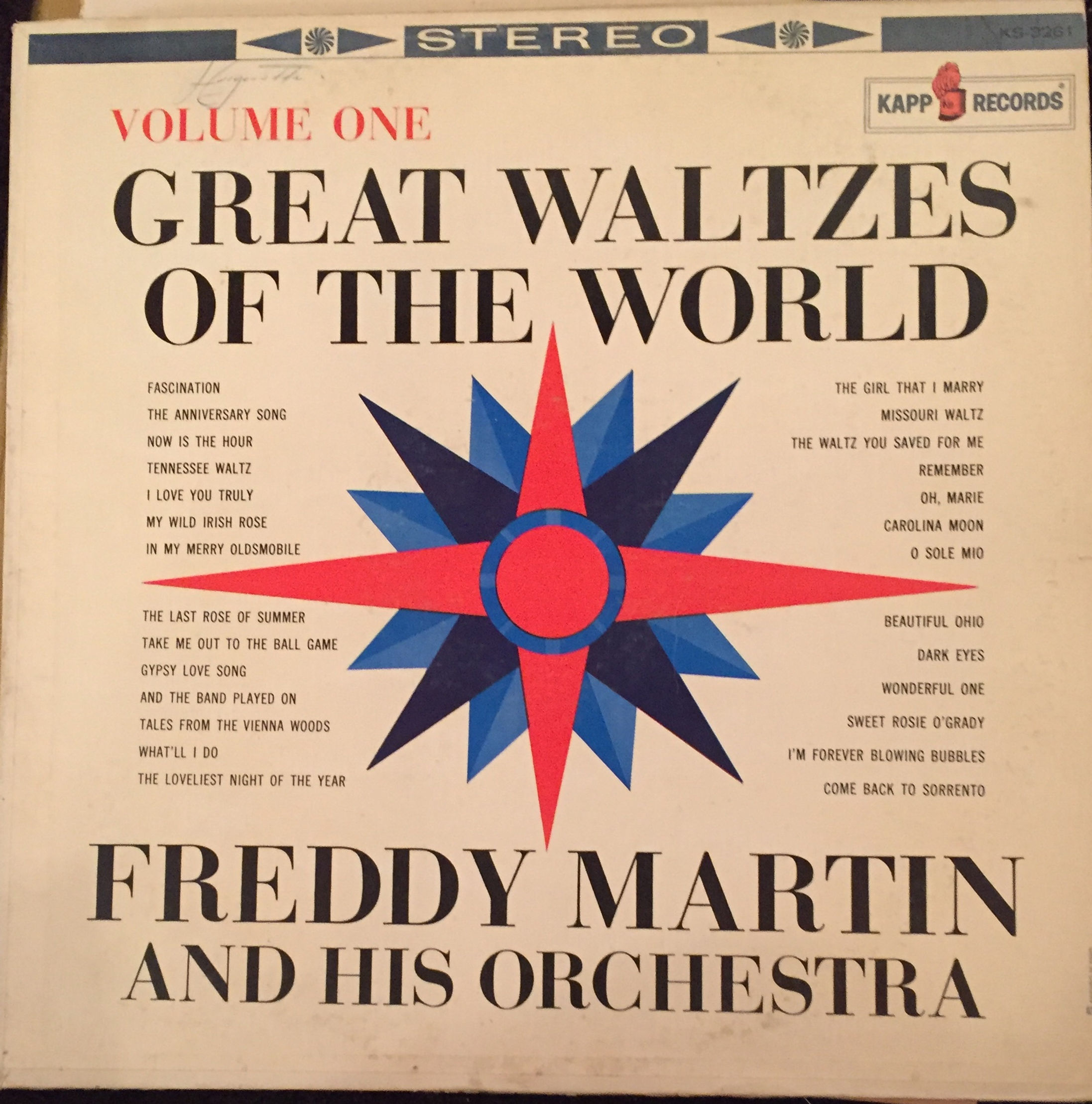 Freddy Martin And His Orchestra ‎– Great Waltzes Of The World Volume One