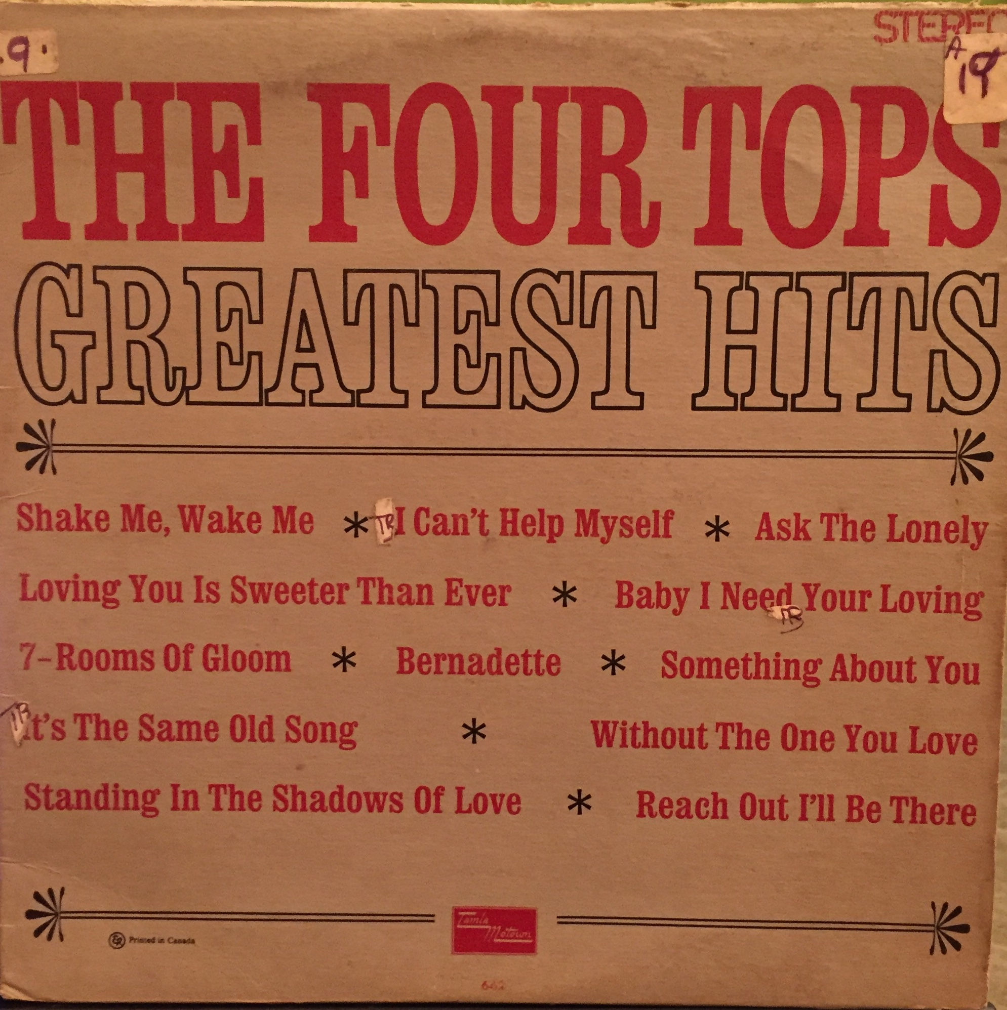 Compilation The Four Tops – Greatest Hits