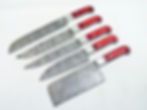 Thumbnail: Handmade Damascus Steel Chef Set (5pc)