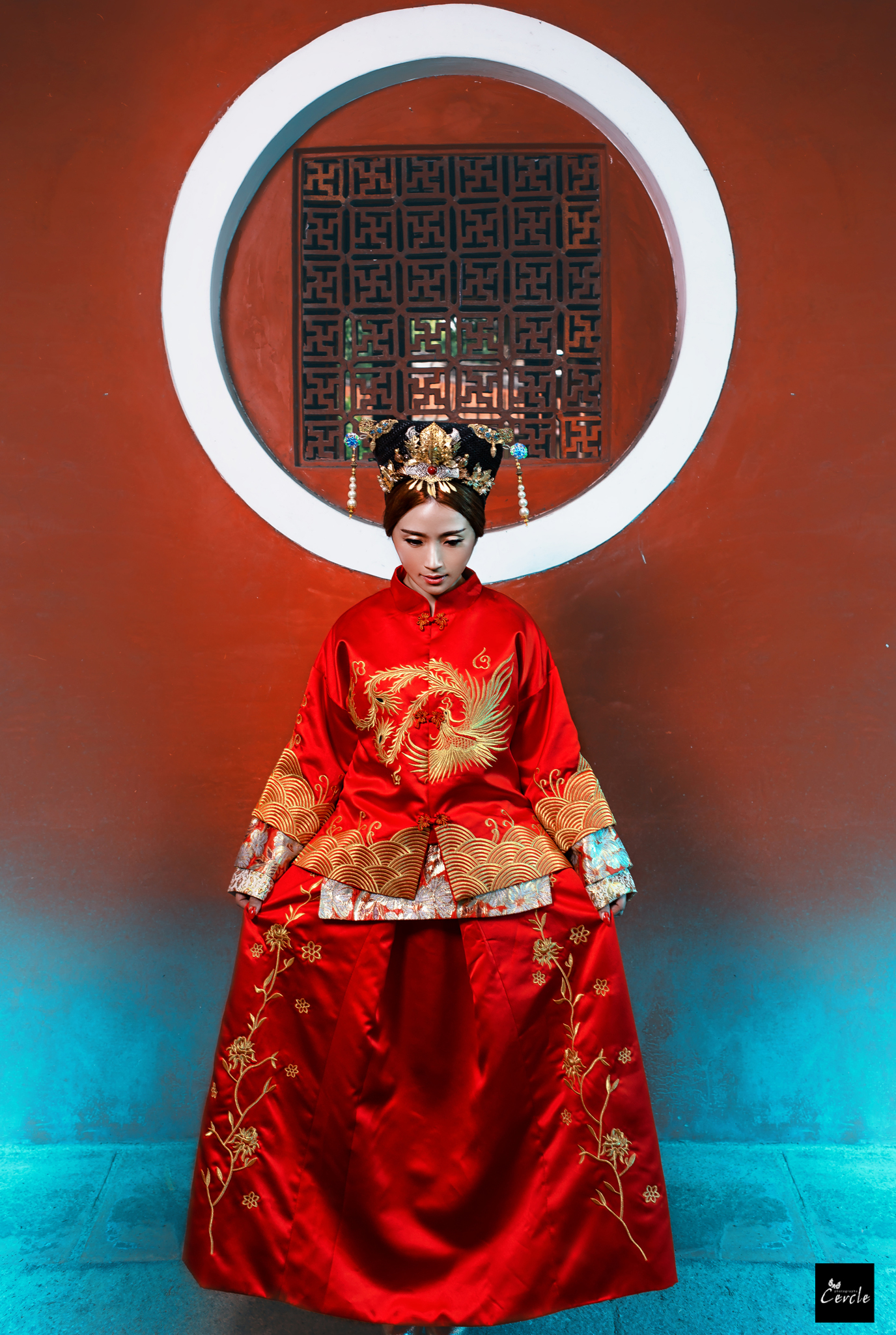 中國風 鳳冠婚紗