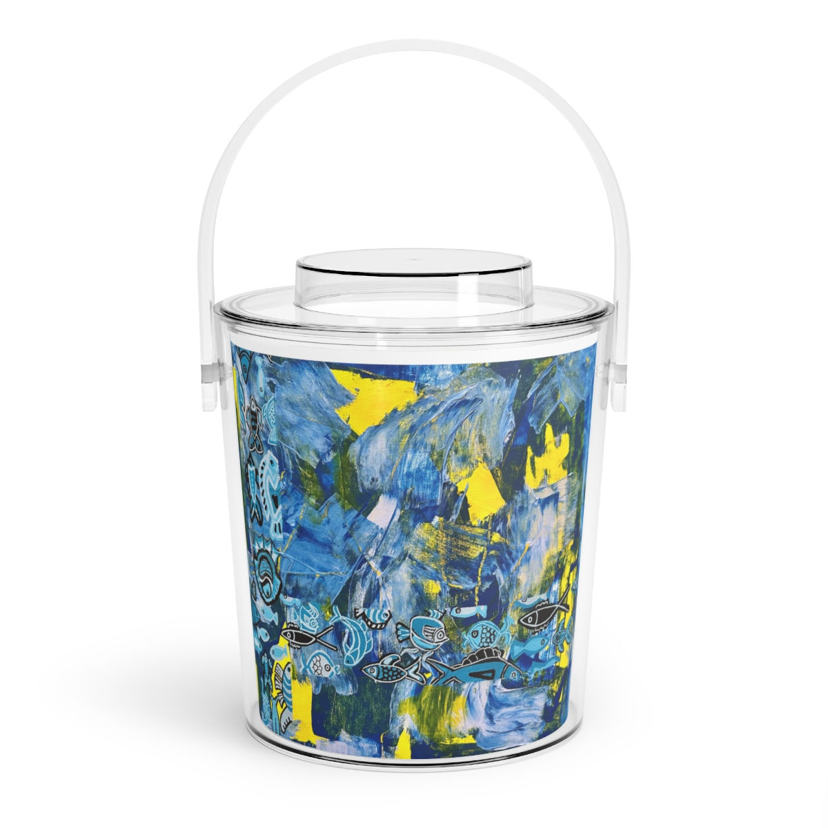 Ice Bucket with Tongs