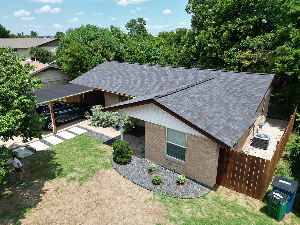 asphalt roof replacement in Buda
