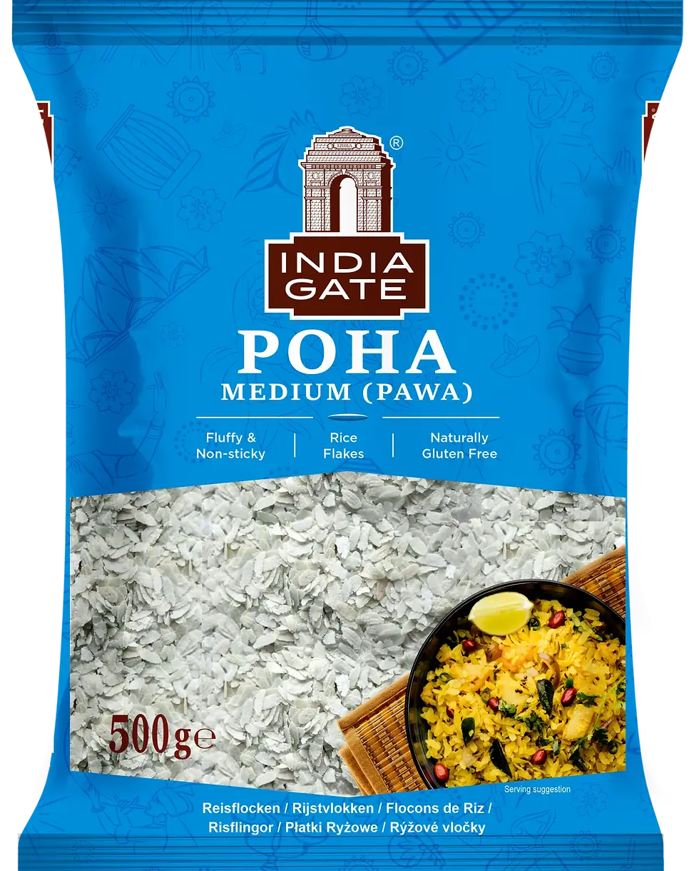 Poha Medium Rice Flakes India Gate 500g