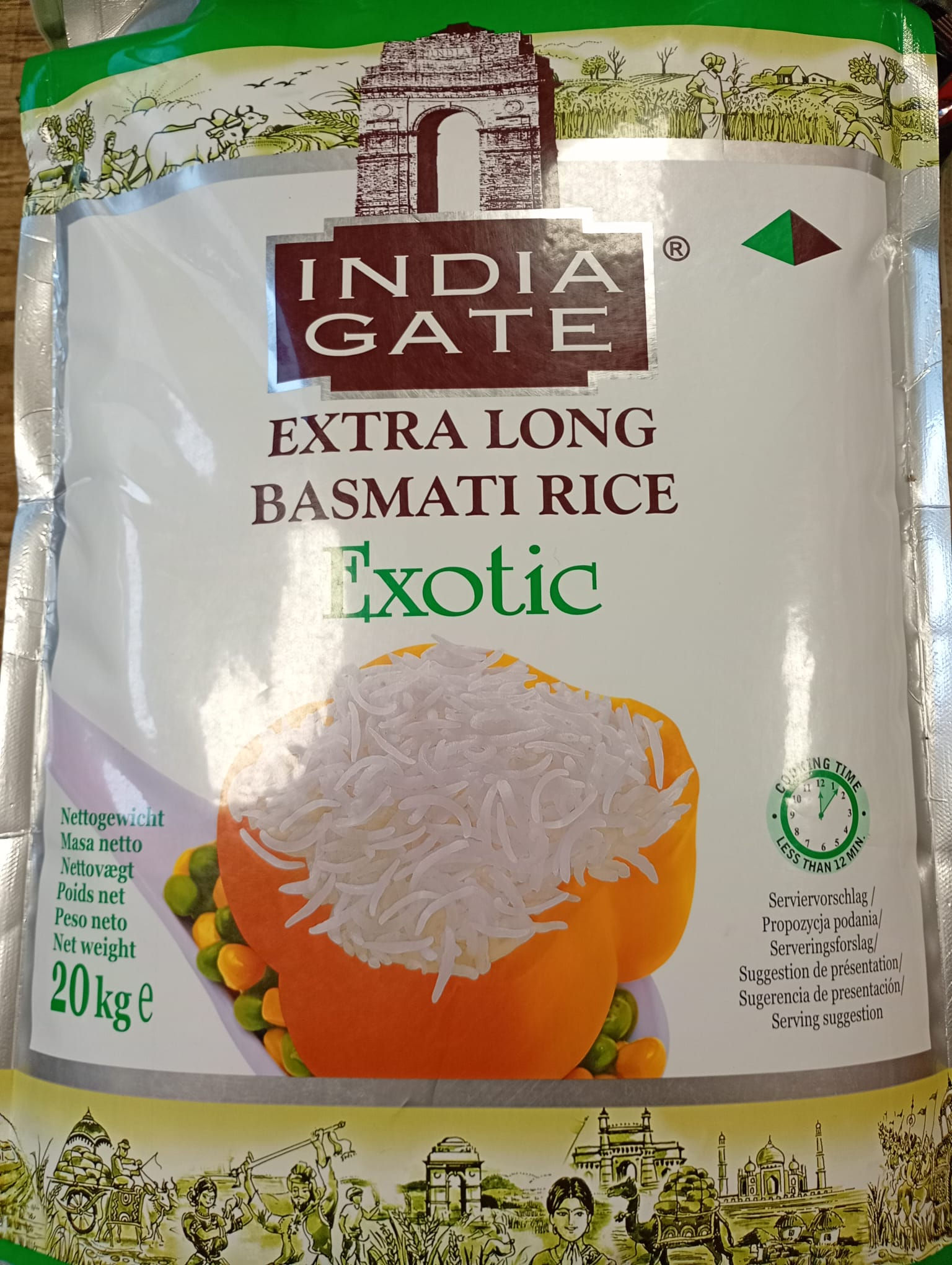 Basmati Rice Exotic India Gate 20kg