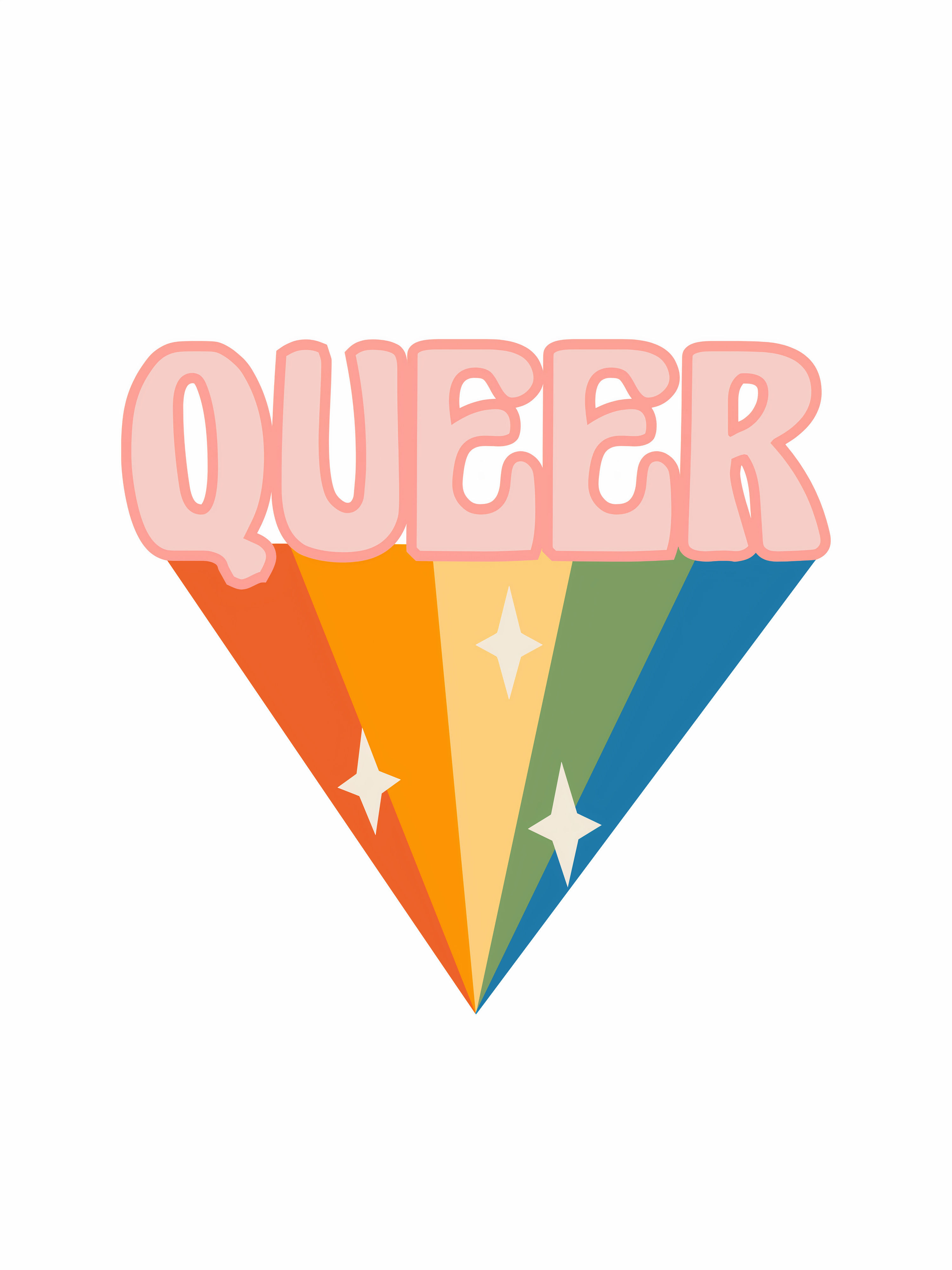 I am Here, I am Queer Hoodie Front Print