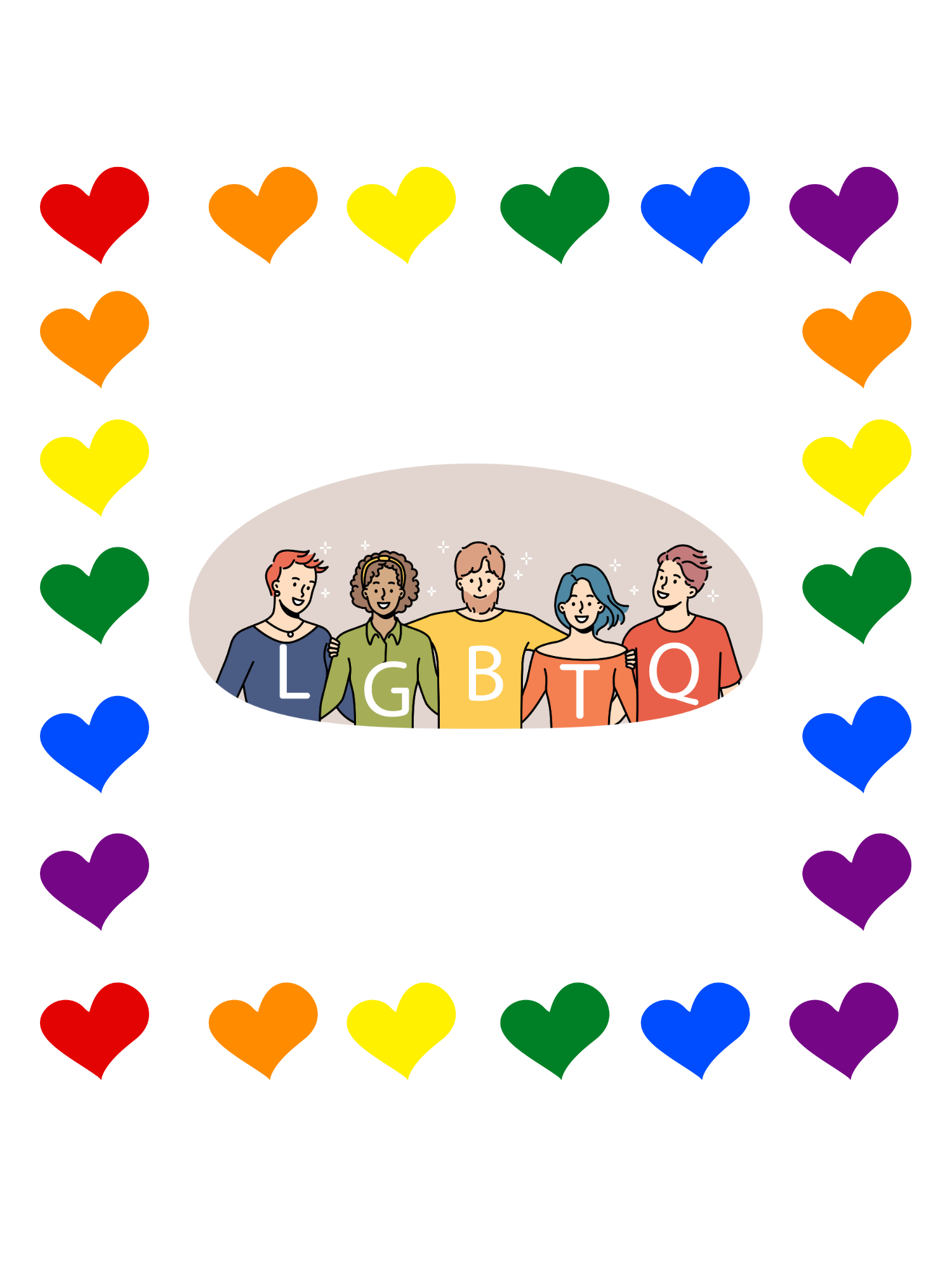 Love Everyone Hoodie Back Print