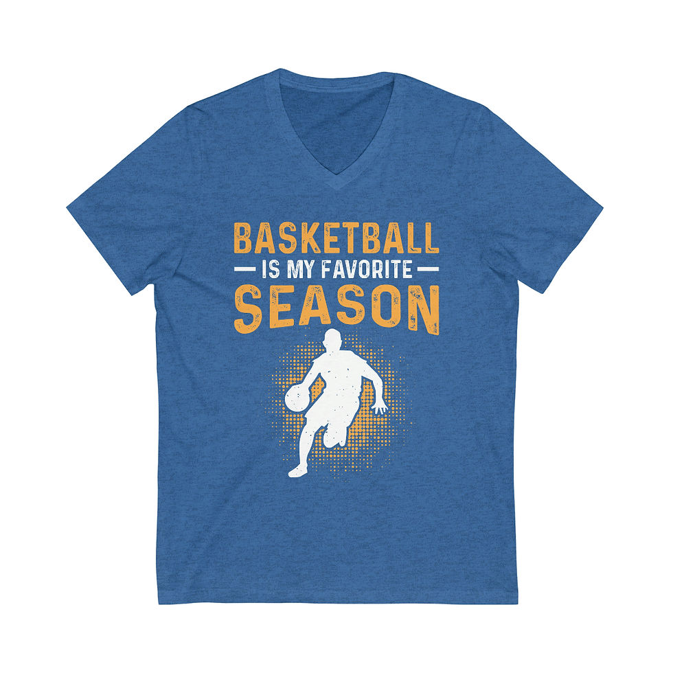 Thumbnail: Basketbal is my favorite season V-Neck Tee