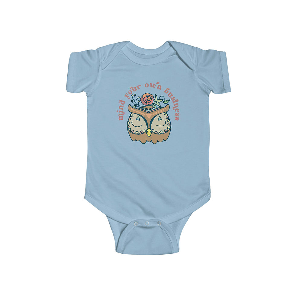 Thumbnail: Mind your own business Infant  Bodysuit