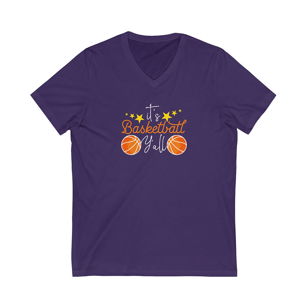 Thumbnail: Basketball Yall V-Neck Tee