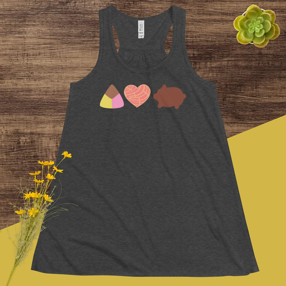 Pan Dulce Flowy Racerback Tank