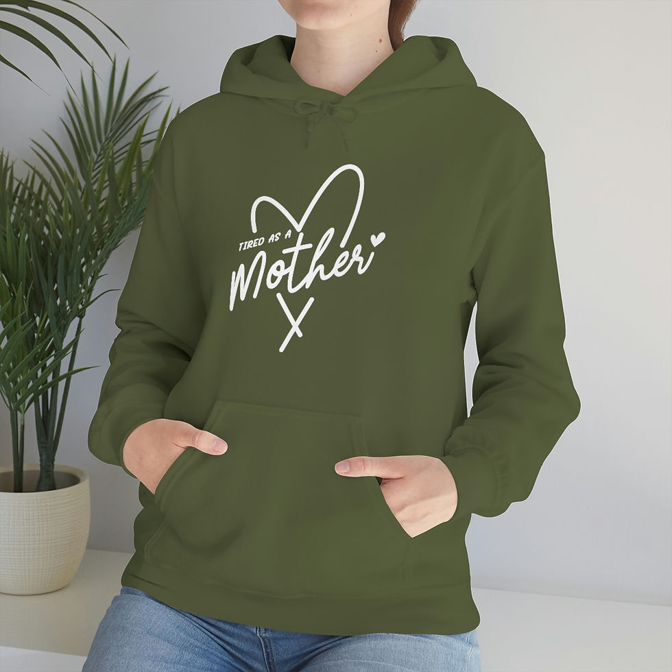 Thumbnail: Tired as a Mother Hooded Sweatshirt