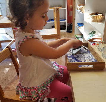 Primary Photos of Practical Life in Action week of 9/30