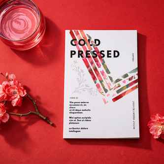 A bold editorial cover exploring the contrast between expressive watercolor textures and clean, contemporary typography