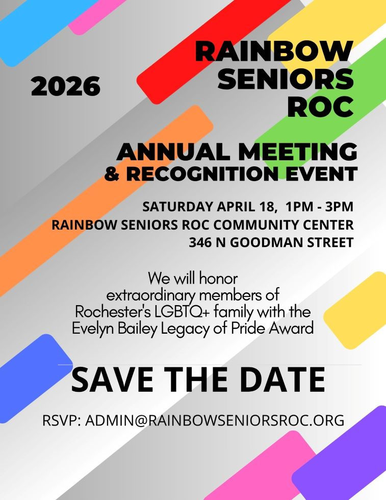 Rainbow Seniors ROC Annual Meeting & Recognition 2026