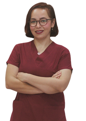 Holen Sie sich natürliche Zähne mit Bonding und Smile Design mit der Hand von Zahnärztin Gönül Karabulut, einer ästhetischen Zahnärztin.