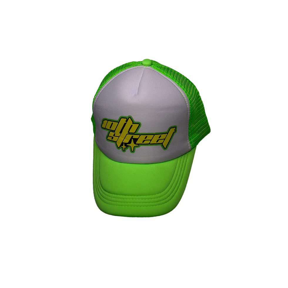 10TH LEMON GREEN TRUCKER HAT
