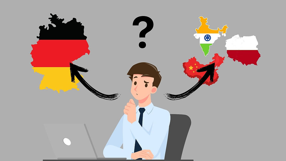 Lieferant aus Deutschland oder Ausland