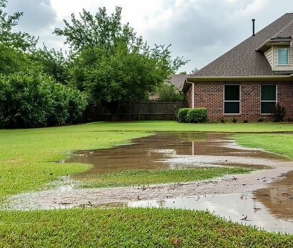 Flooded front yard
