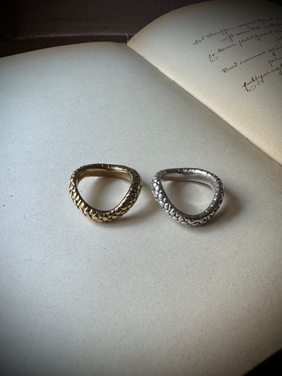 Thumbnail: Snake Scale Ring Size 6 US.