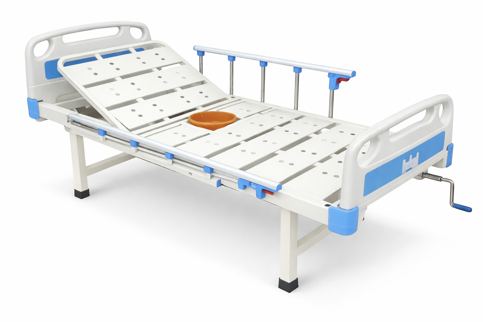 ABS COMMODE COT SEMI FOWLER MH 478 MAHELAM SURGICALS COIMBATORE