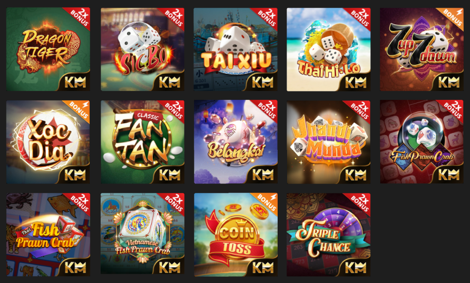 Table games in the catalogue