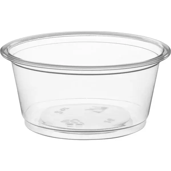 2 oz Plastic Clear Portion Cups, 2500/Cs