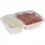 Thumbnail: 32 oz White Rectangular 2 Compartment Microwaveable Container, 150/Cs