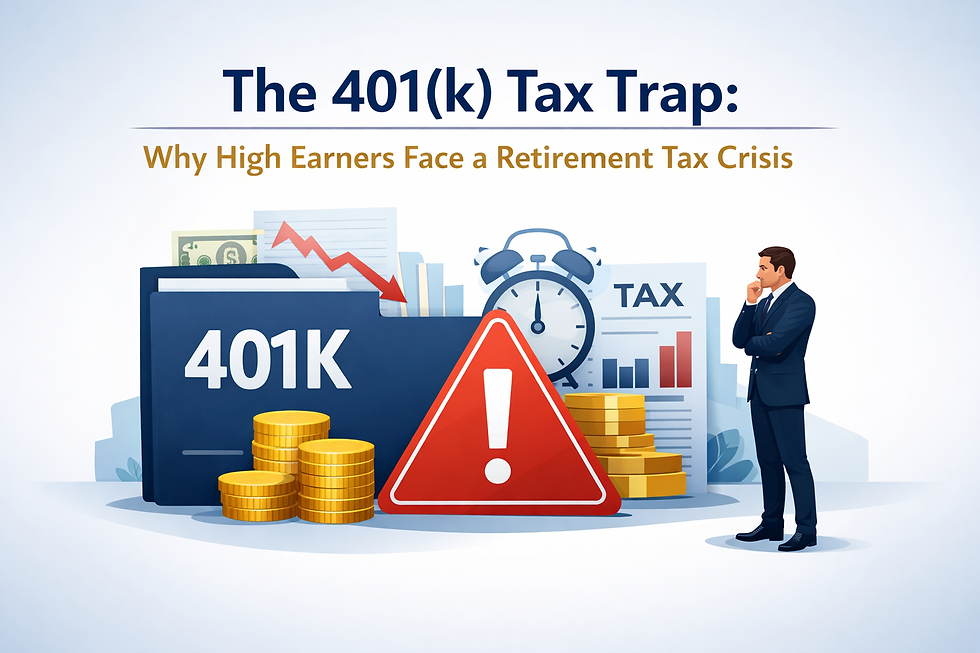 The Hidden Retirement Crisis for High Earners: Why Too Much in a 401(k) Can Cost You Hundreds of Thousands