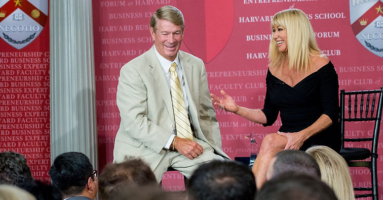 Alan Porter & Suzanne Somers at Harvard Business School