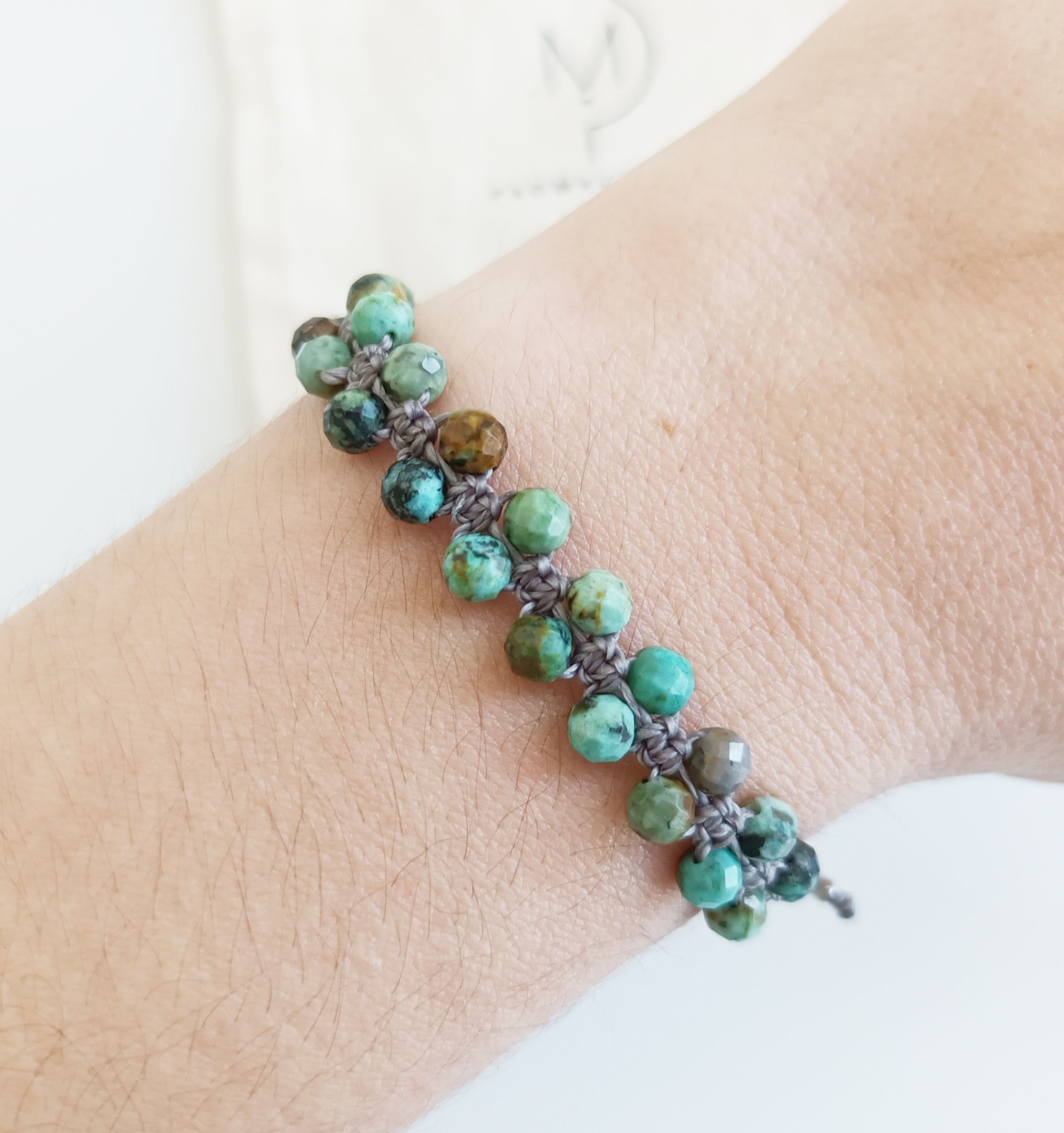 Pulsera Edi de Turquesa Africana