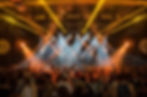a hip hop concert, with the stage in the center. - hip hop concerts