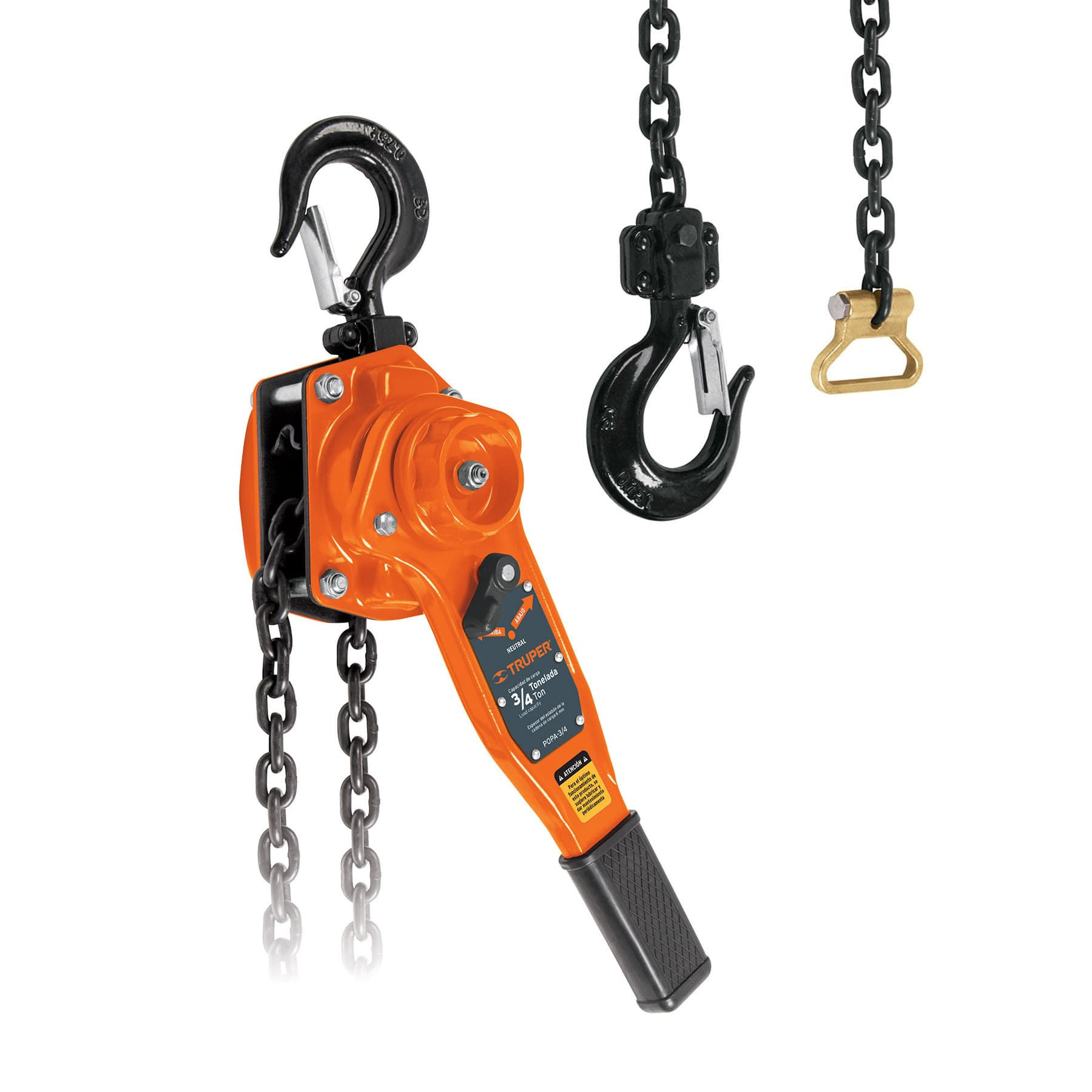 Tecle con ratchet de 3/4 toneladas - TRUPER
