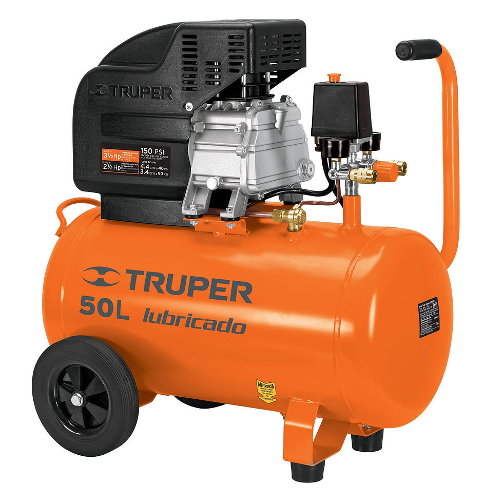 Compresora lubricada de 3 1/2 HP 50 L - TRUPER