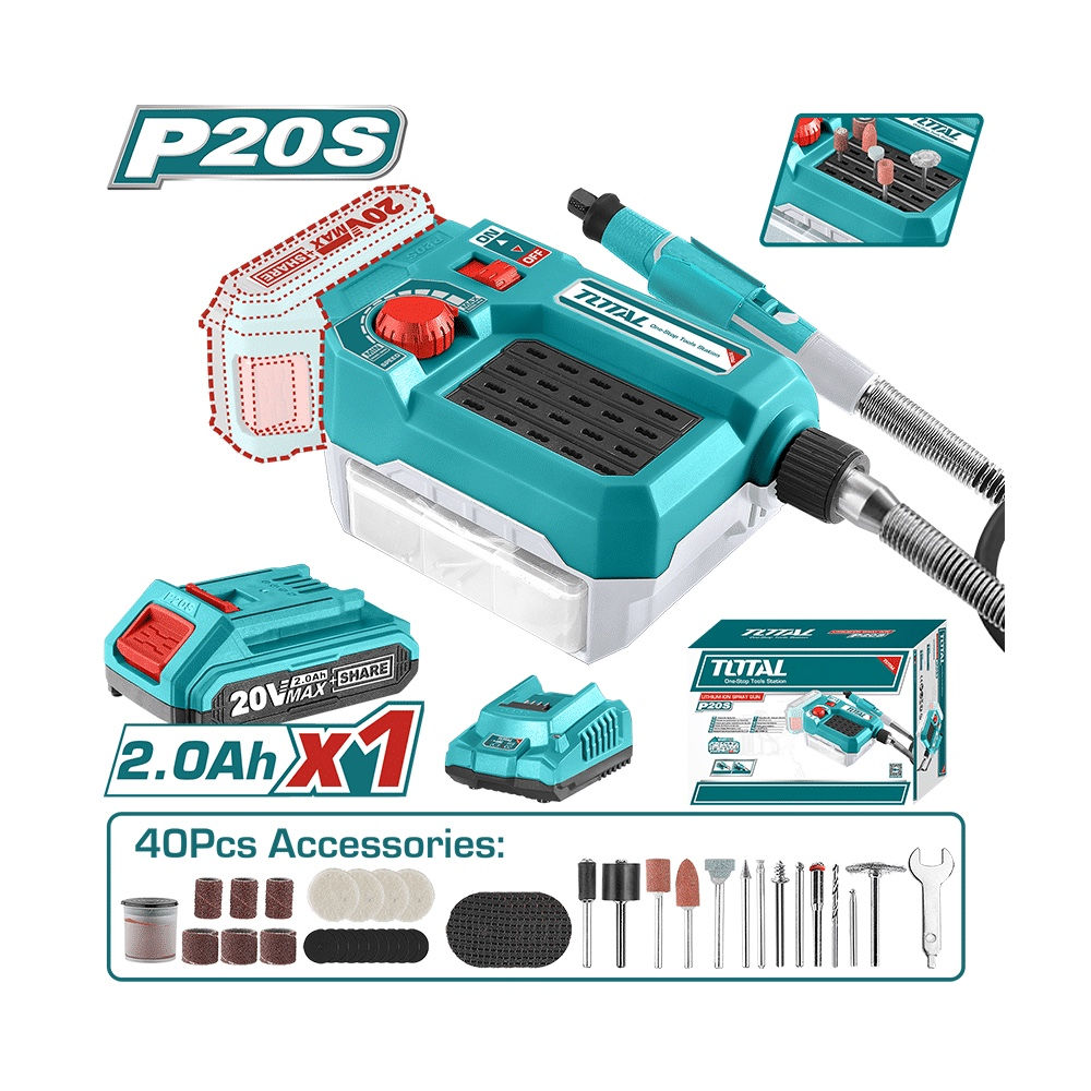 Rectificadora 20 V 2 A 3 mm - TOTAL