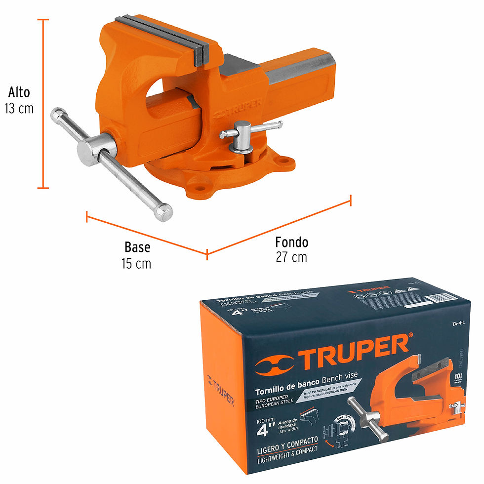 Tornillo de banco 4" tipo Europeo - TRUPER