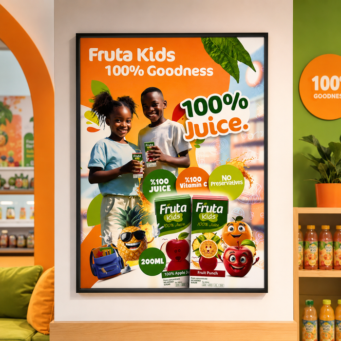 Fruta Kids Poster Printed by COT Holdings Ltd in Barbados and the Caribbean