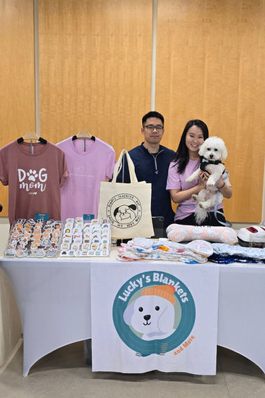 Lucky's Blankets Vendor Table
