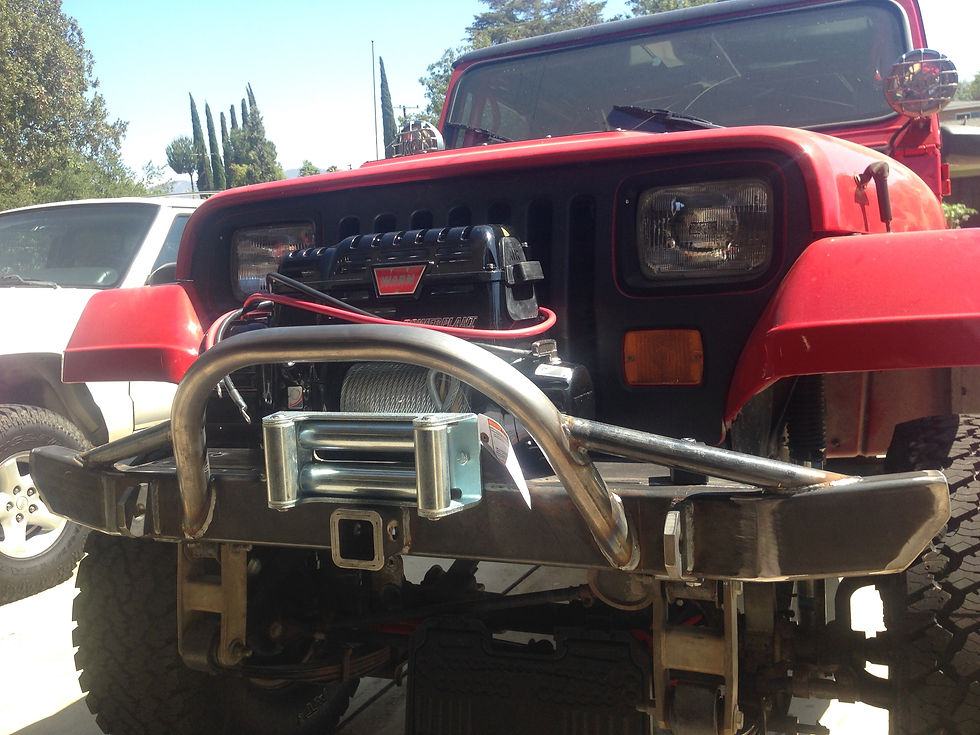 Thumbnail: CJ/YJ/TJ/Wrangler Front Winch Bumper