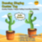 Thumbnail: Dancing Cactus Plush Toy Doll Electronic Recording Shake With Song Funny Gift US