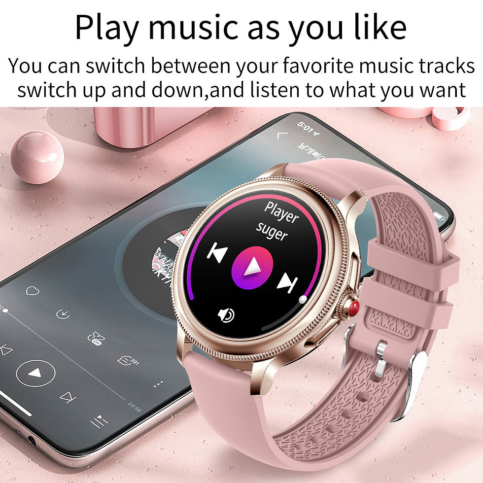 Thumbnail: CF96 Women's Smartwatch with 1.2" Round Screen