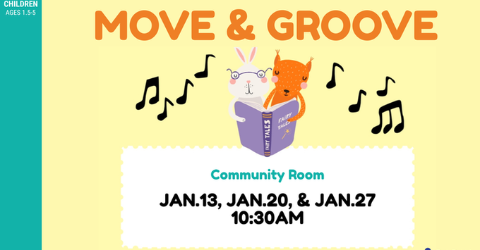 Forest animals reading a book with music notes