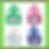 Four clear backpacks with personalized text and different colored straps. Emma, Home.