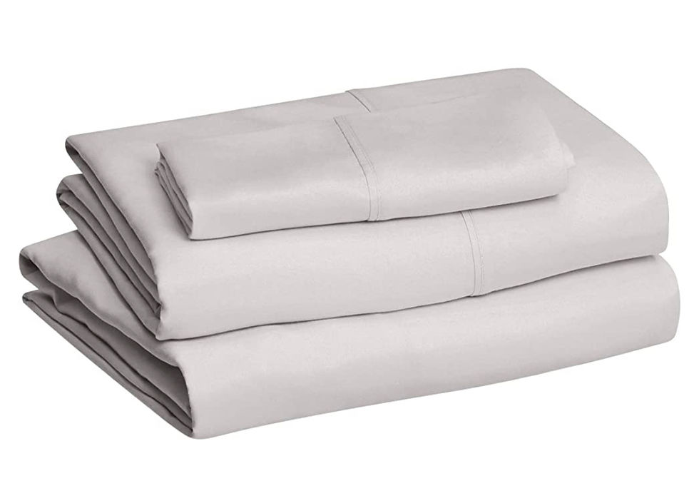 Miniatura: Folded white sheet set displayed neatly, clean and ready for use.