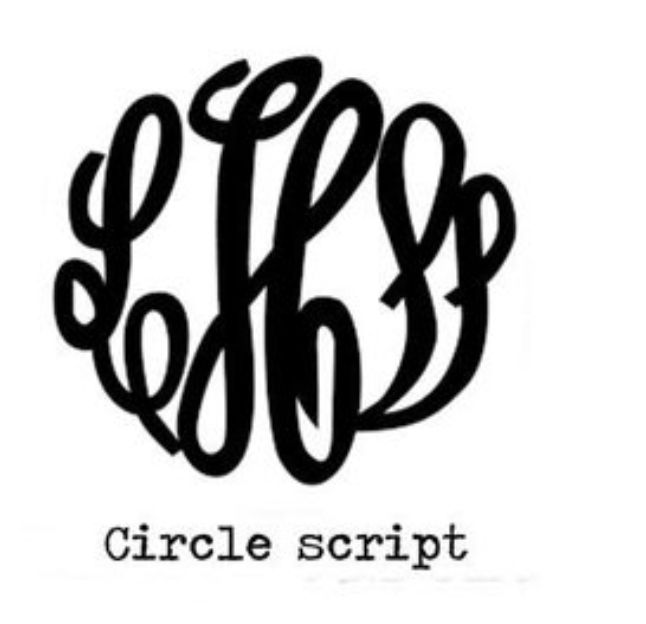 Miniatura: Circle script logo with initials of L, H, and S in black color.