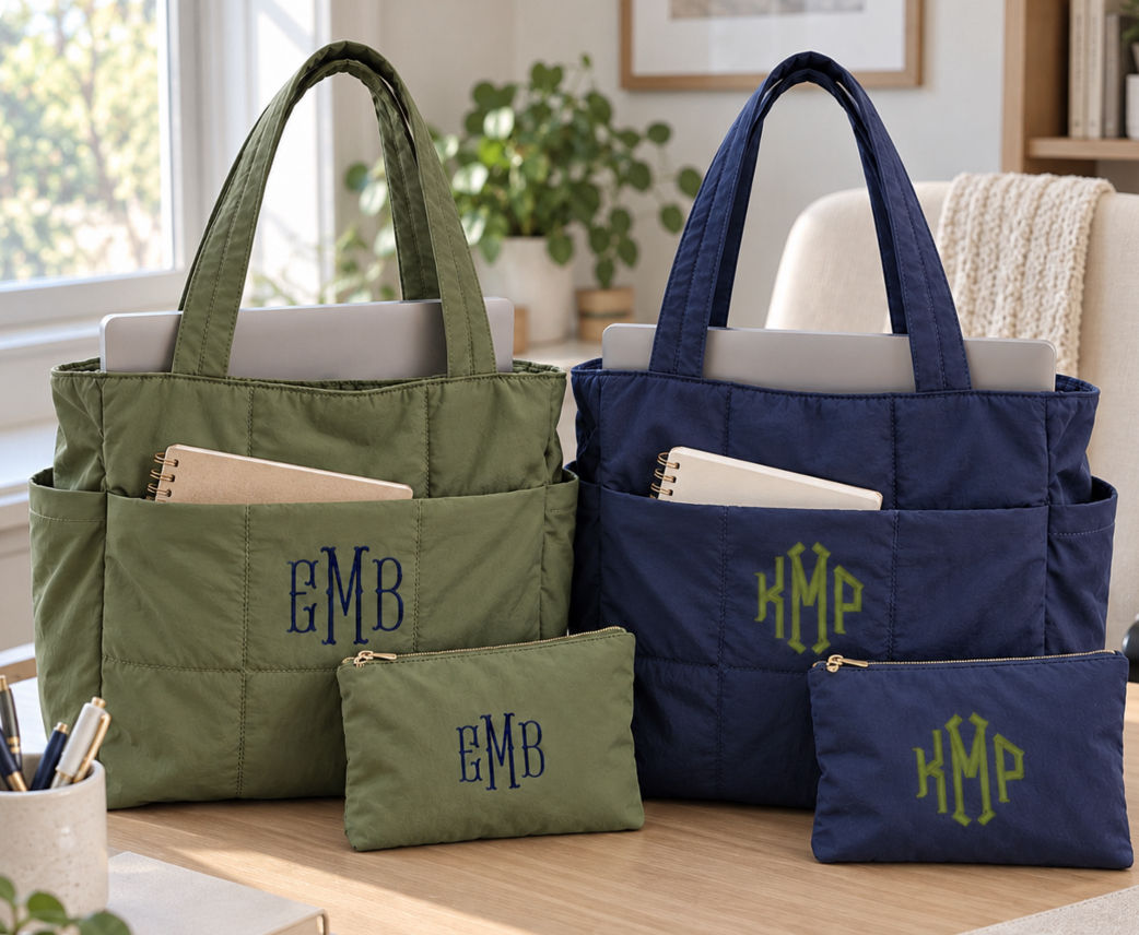 Tote Bag Quilted Monogram 