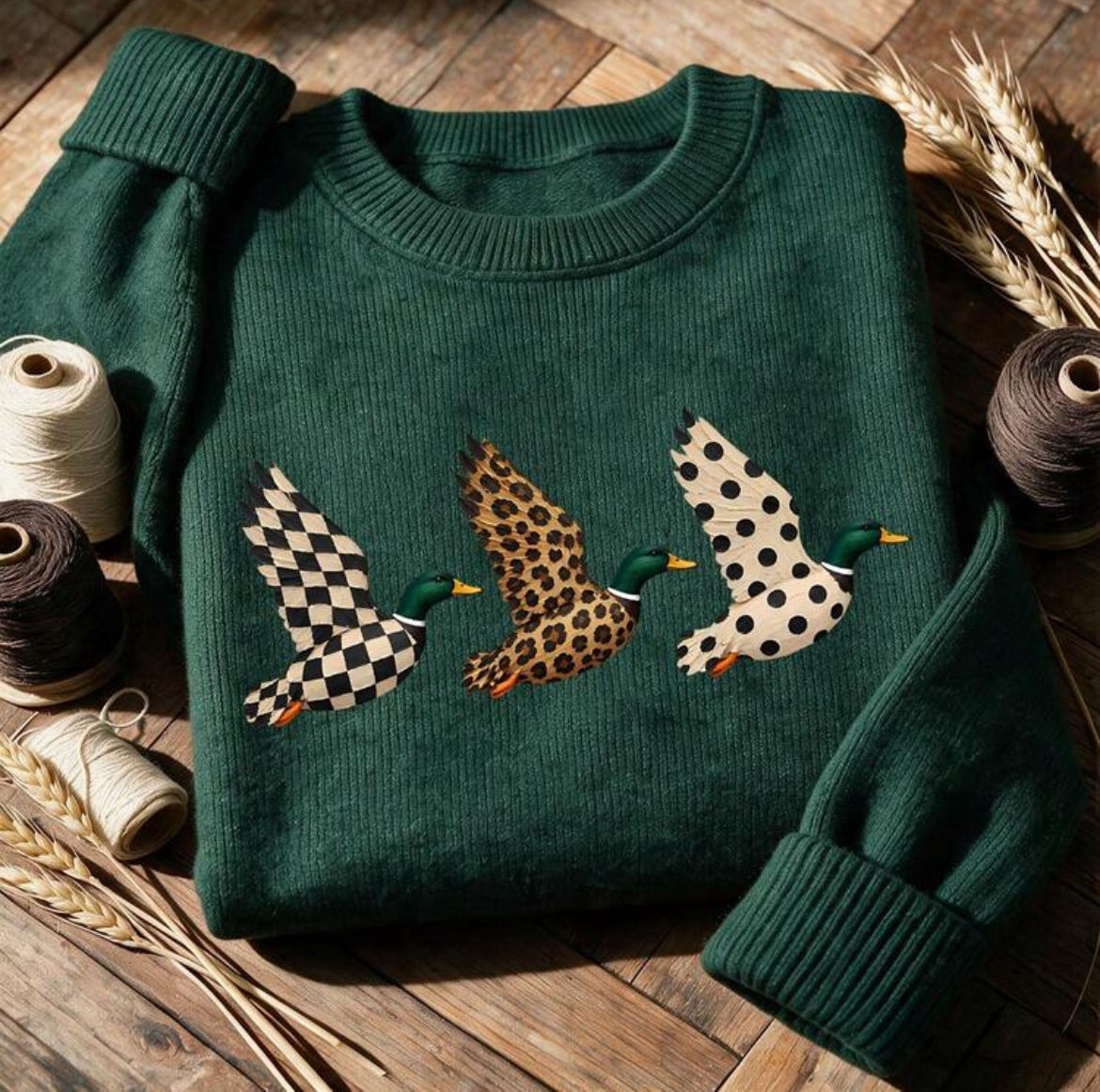 Leopard Duck Trio Sweatshirt
