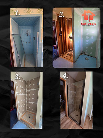 walk in shower installation