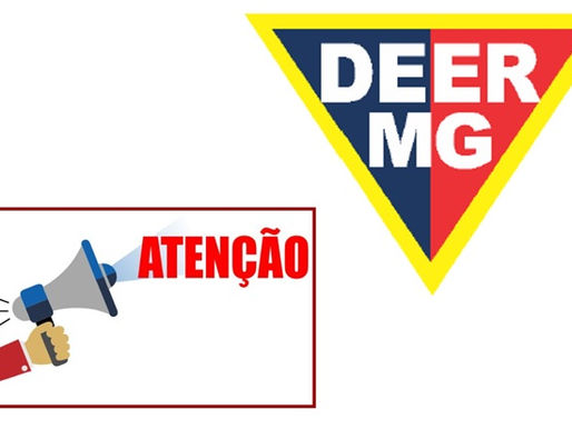 ATENÇÃO! RESTRIÇÃO DEER/MG DE FIM DE ANO