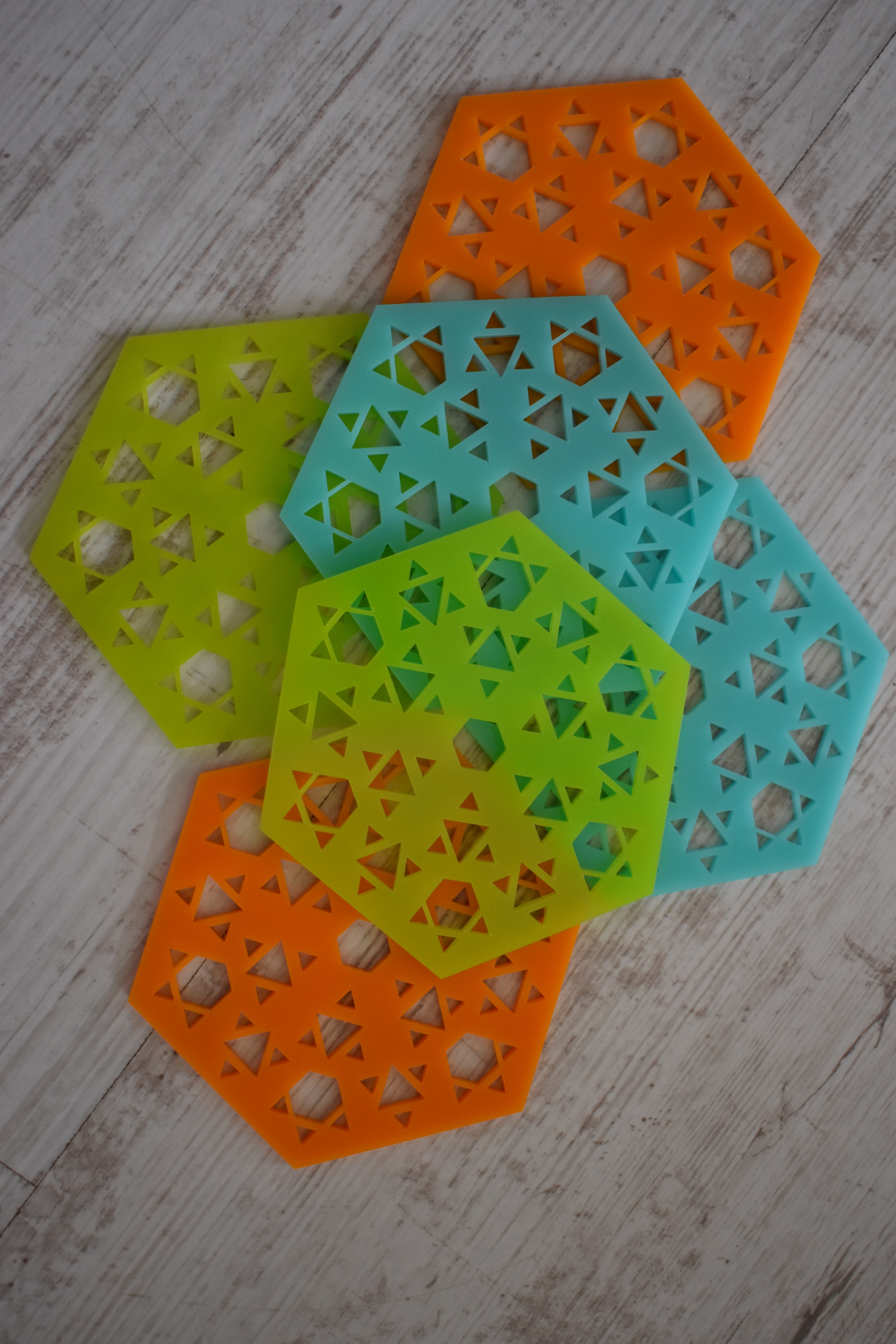 Posavasos Flor Triangular